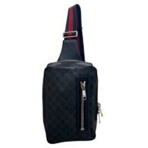 Gucci GG Supreme Spring Bag black leather body